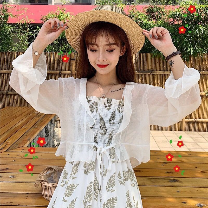 Áo Khoác Cardigan Vải Chiffon Mỏng Chống Nắng Thời Trang | BigBuy360 - bigbuy360.vn