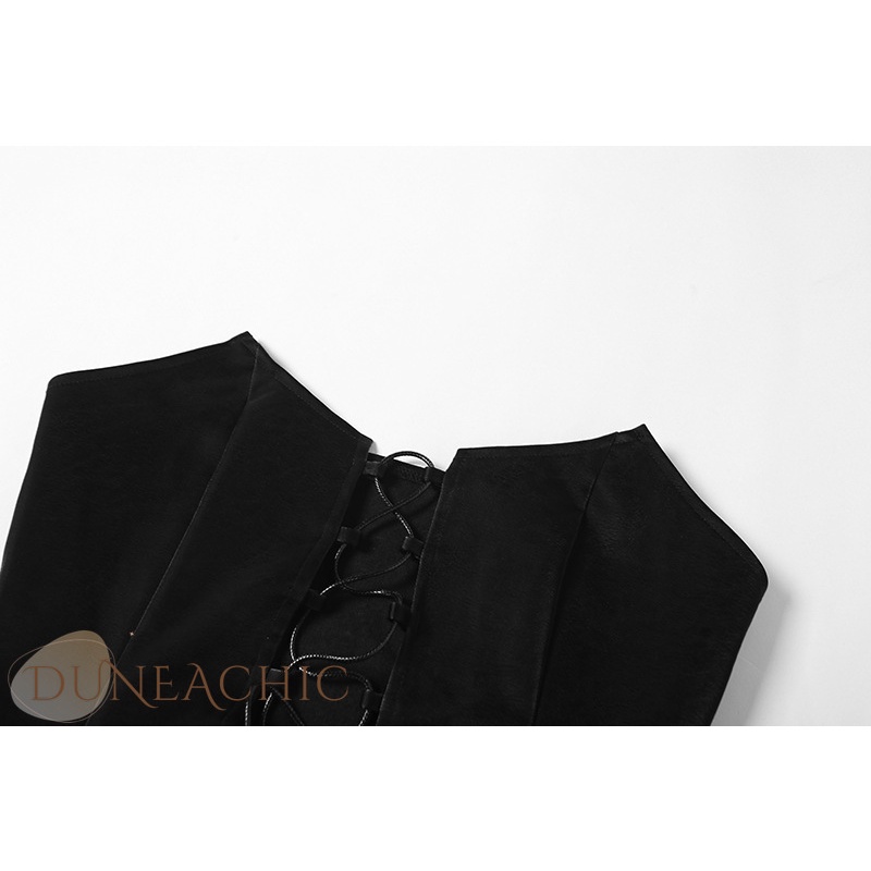 DUNEA Áo Ống Không Tay Thắt Nơ Quyến Rũ Cho Nữ