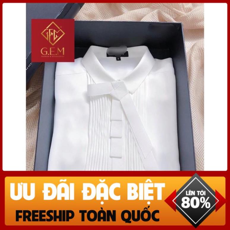 [BÁN BUÔN&LẺ] G13 Áo sơ mi trắng xếp ly - đi học hay công sở đều hợp thời trang dễ phối với chân váy hay các loại quần *