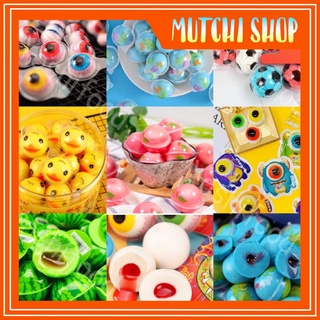 Hũ Kẹo Hình Mắt, Dưa Hấu  50 Viên Có Nhân Kẹo Dẻo Vị Trái Cây Đồ Ăn Vặt Trẻ Em