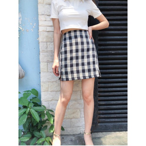 Chân váy kẻ caro Ulzzang nhiều màu - Chân váy chữ A caro Zinti | BigBuy360 - bigbuy360.vn