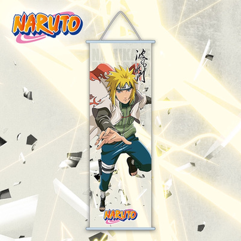 Tranh cuốn bằng vải treo tường hình hoạt hình nhân vật Naruto Kakashi Uchiha Itachi
