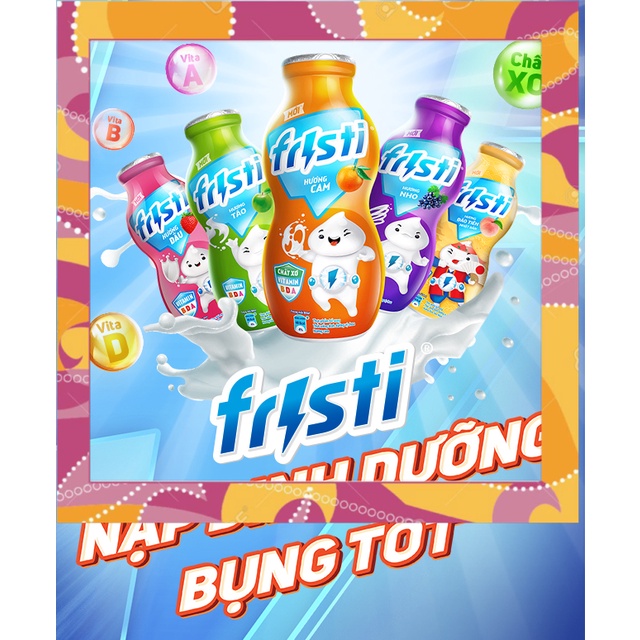 Sữa Fisti dạng lọ vỉ 6 lọ x 80ml mix nhiều vị