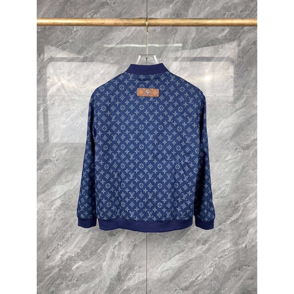 Áo khoác bomber nam LV Louis Vuitton 2 lớp họa tiết Monogram cao cấp