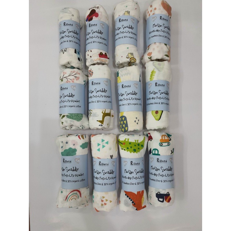 Khăn/chăn aden sợi tre  dùng cho bé tấm