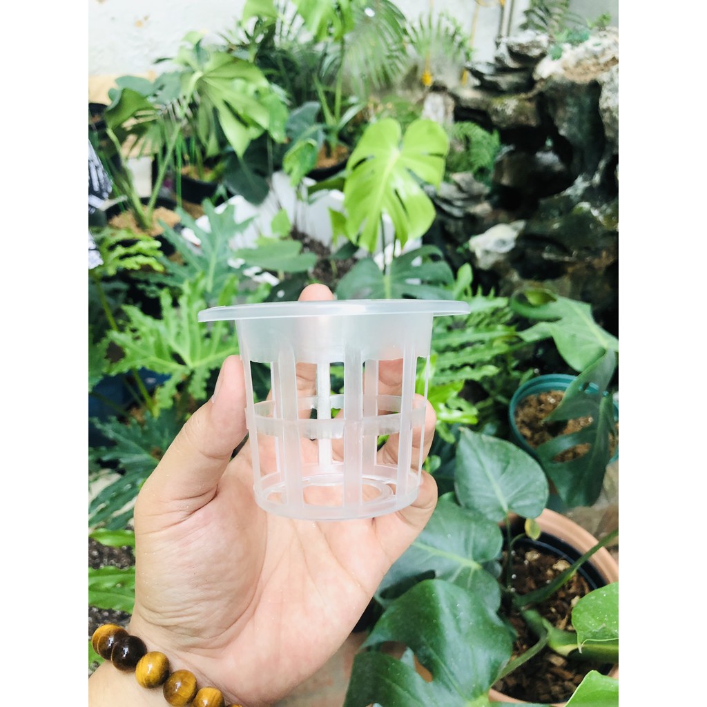 Giỏ lưới thủy canh có 4 kích thước khác nhau đa dạng dùng cho trồng cây trong nhà và ngoài trời