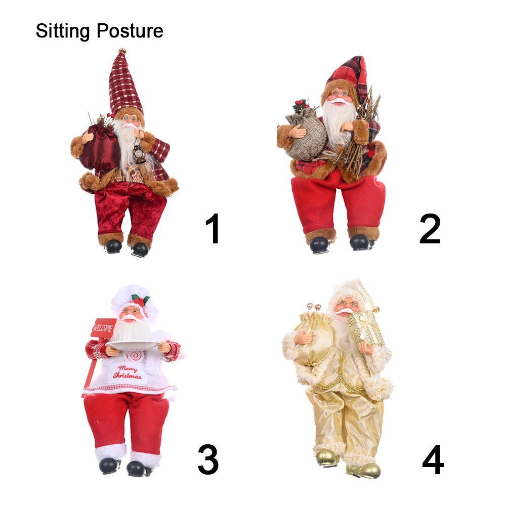 Ông Già Noel Nhồi Bông Để Bàn Trang Trí Giáng Sinh