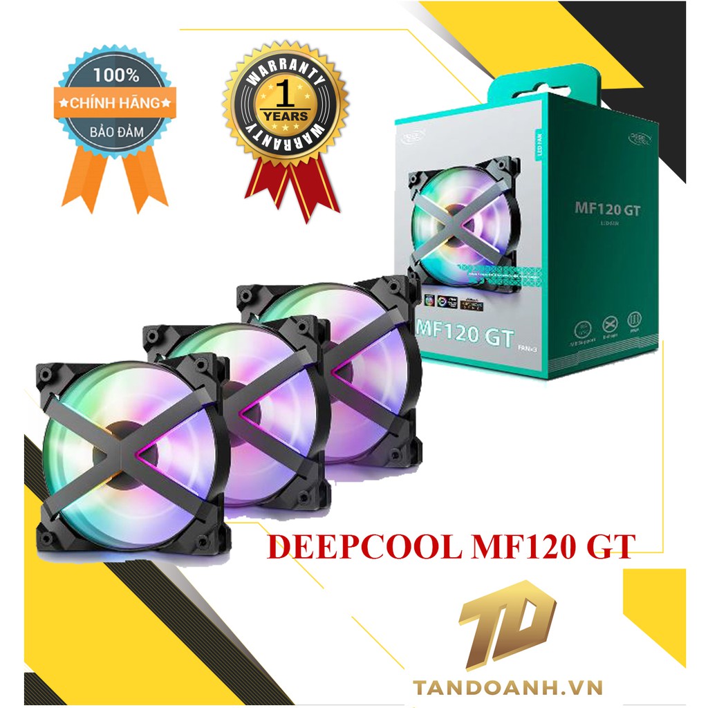 Quạt tản nhiệt Case DEEPCOOL MF120 GT (3 quạt) ARGB - 5V