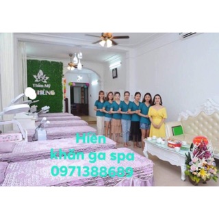 Bộ chăn ga gối spa gấm sang chảnh