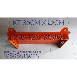 Bàn thờ treo tường chạm rồng 80CM