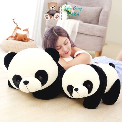 Gấu Bông Gối Ôm Gấu Trúc Panda - Gối Ôm Gấu Trúc Nhồi Bông 3D Tinh Khiết - Vải Nhung Hàn Quốc Cao Cấp