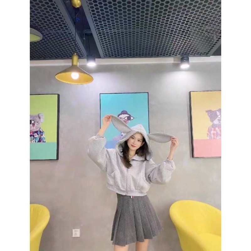 (order) Áo khoác nỉ tai thỏ xinh xắn hàng Quảng Châu kèm hình thật | BigBuy360 - bigbuy360.vn