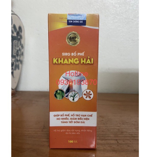 SIRO BỔ PHẾ KHANG HẢI  [CHÍNH HÃNG] ❤️ BỔ PHẾ KHANG HẢI KHẮC TINH VIÊM HỌNG HẠT VIÊM AMIDAN MÃN TÍNH