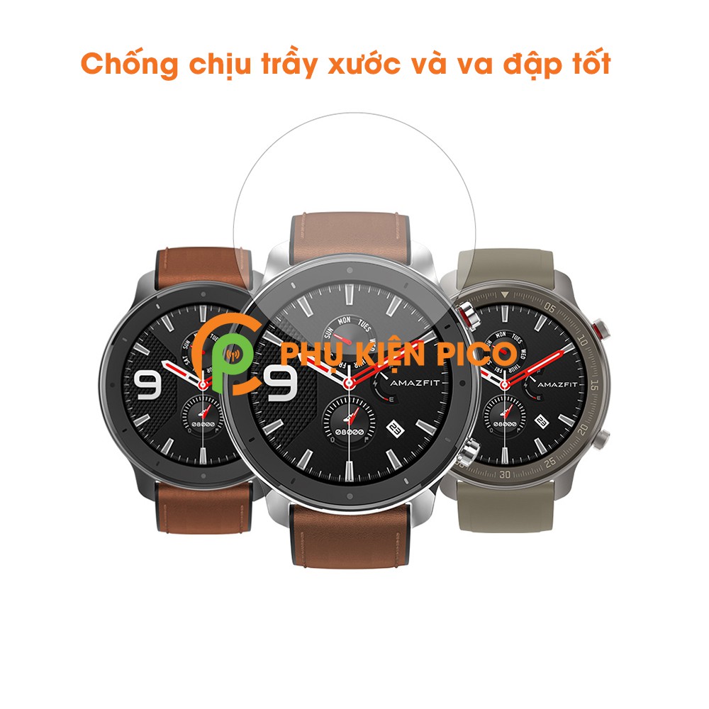 Cường lực Amazfit GTR 47mm - Cường lực đồng hồ Xiaomi Amazfit GTR 47mm full keo chống xước màn hình