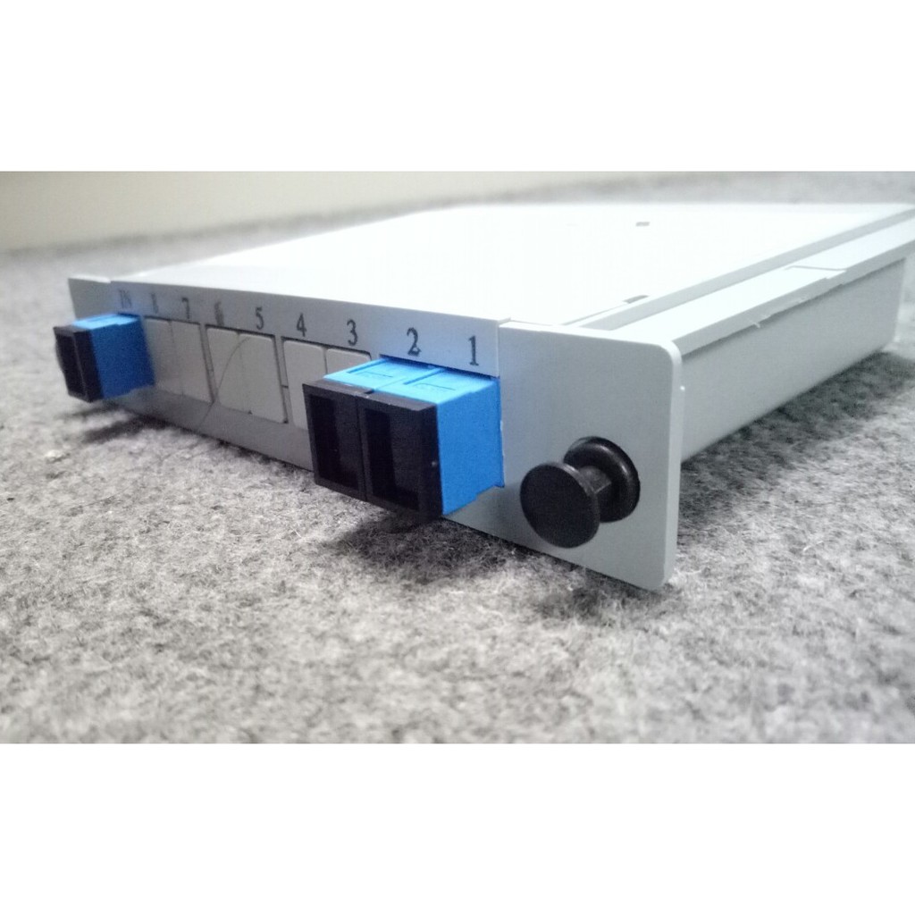 Bộ chia quang PLC modul dạng BOX 1x2 SC/APC. Hàng chính hãng