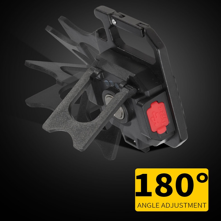 1 Set Đèn LED COB 4 Chế Độ Sáng Có Móc Khóa Từ Tính Dùng Cho Trường Hợp Khẩn Cấp