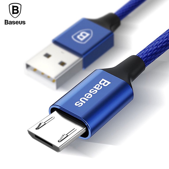 Cáp sạc truyền dữ liệu Micro Usb 2A dây dù chính hãng Baseus [ AB STORE ]