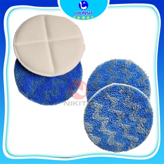 Bộ 2 Miếng Vải Lau Nhà Thay Thế Cho Máy Hút Bụi Cầm Tay Không Dây, Dùng Được Nhiều Loại Máy Hút Bụi Không Dây - LULINSO
