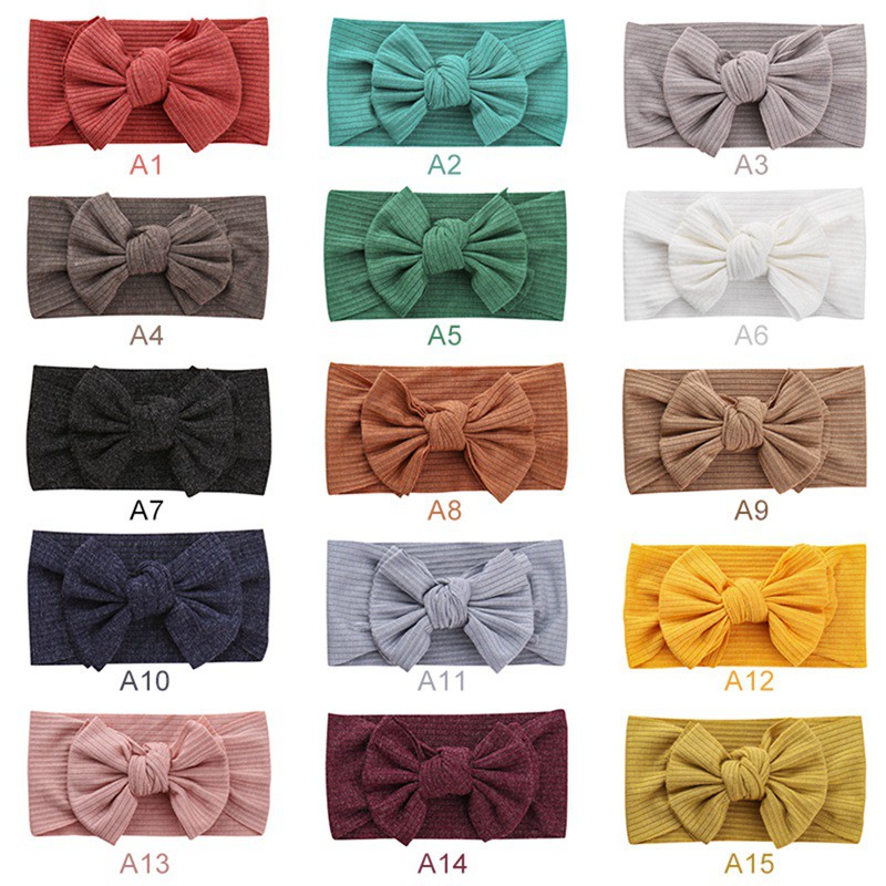 Băng đô thắt nơ thời trang cho bé gái