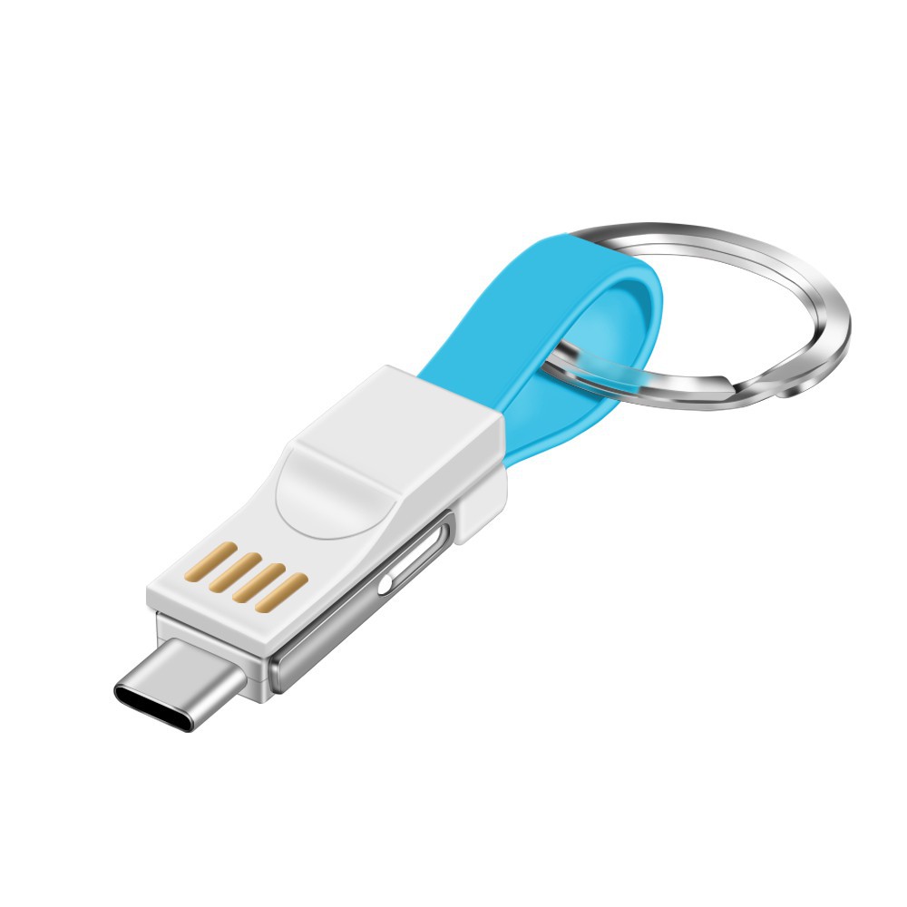 Cáp treo mini 3 trong 1 Cáp USB Micro Dữ liệu sạc USB Dây cáp sạc cho iphone Android type-c