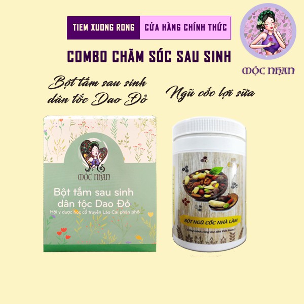 Lá tắm sau sinh dao đỏ dạng túi lọc, phục hồi sức khỏe, giữ ấm, tắm rất thơm, thư giãn MỘC NHAN hộp 10 gói - handmade