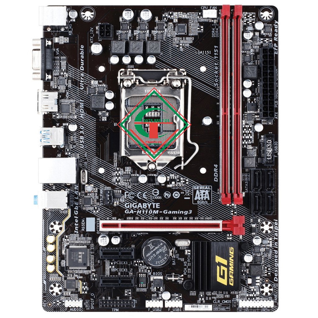 Main Gigabyte H110 Gaming 3 - chuyên game đồ họa cao cấp Like new