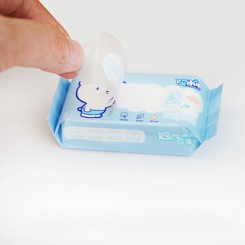 COMBO 24 gói khăn giấy ướt mini cho mặt gói nhỏ bỏ túi tiện lợi 1 gói 8 miếng HILL STORE