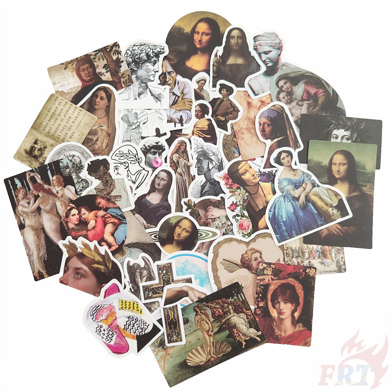 100Pcs/Set ❉ Famous Paintings &amp; Celebrity Series C Art Gallery Exhibition Ticket Stub Stickers ❉ DIY Fashion Stickers