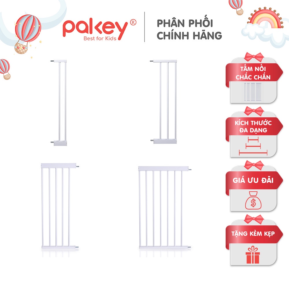 Tấm Nối Thanh Chắn Cầu Thang, Chắn Cửa PAKEY Tiện Lợi Đủ Kích Thước 10-45cm TẶNG THÊM KẸP CỐ ĐỊNH