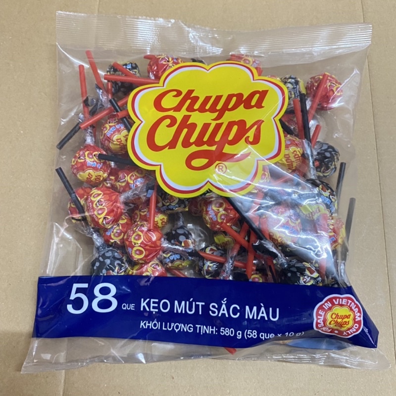 [58 Que x10g] Túi Kẹo Mút Chupachups Cola Và Dâu