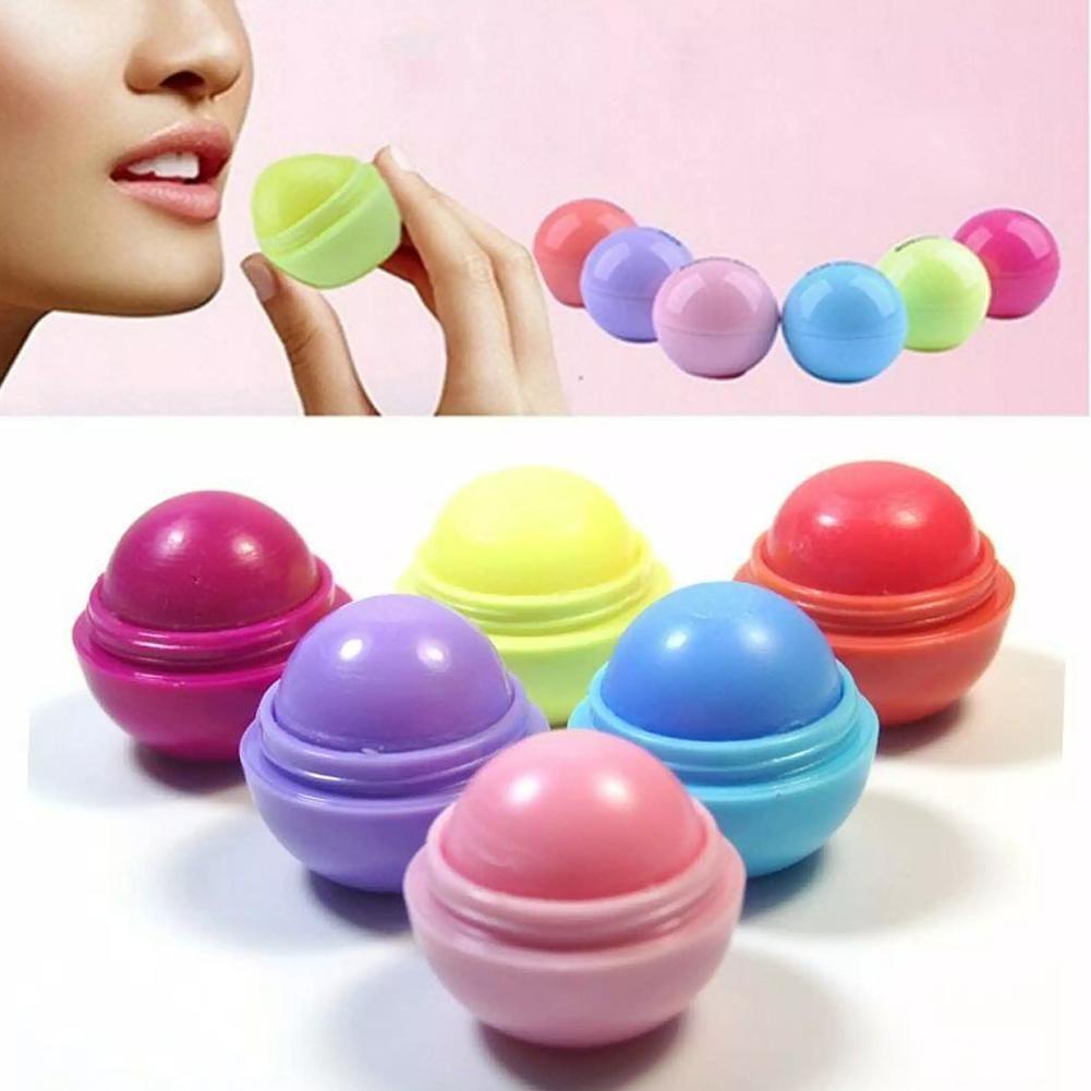 Màu Sắc (Hàng Mới Về) Son Môi Hình Quả Bóng Nhiều Màu Sắc Chăm Sóc Môi H0E7