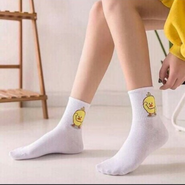 Tất vịt cổ cao (3 màu)