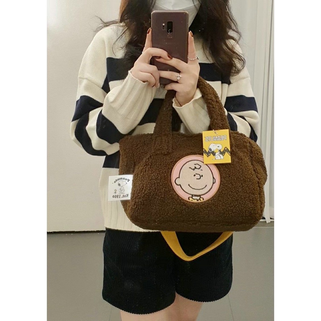 Túi Xách Đeo Vai Phủ Bông Thời Trang Đáng Yêu Dành Cho Nữ