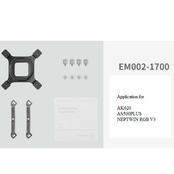 DEEPCOOL Bộ Ngàm Gắn Máy Làm Mát em002 / em072 / em172 / em316 Cho lga1700 amd