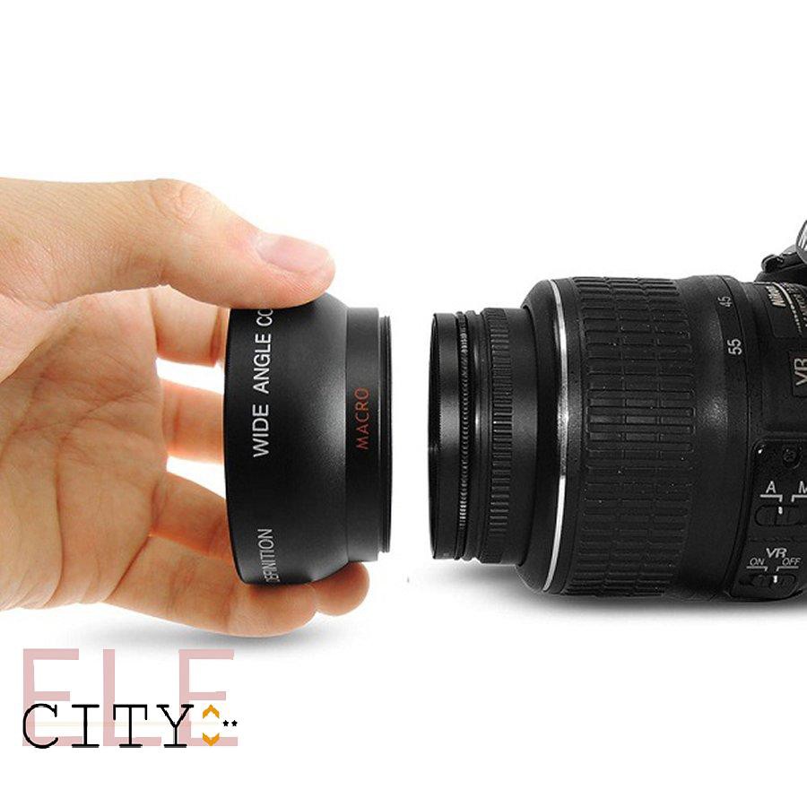 111ele} 52MM 0.45 x Wide Angle Macro Lens for Nikon D3200 D3100 D5200 D5100