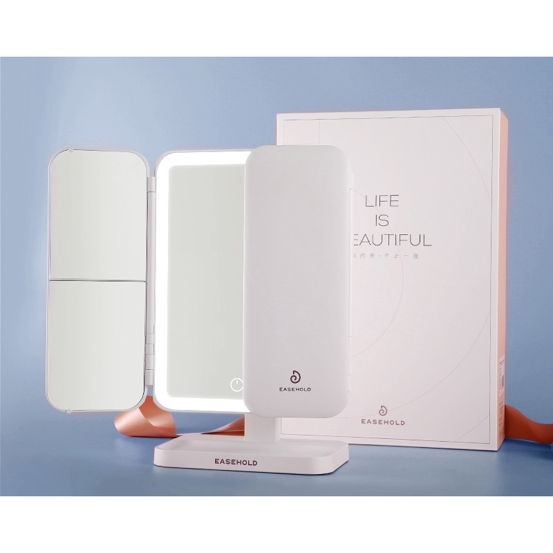 Gương trang điểm gập EASEHOLD có đèn LED