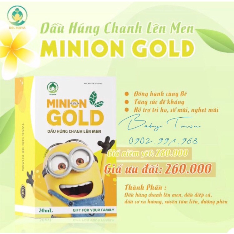 Dầu Húng Chanh Gold Lên Men - Mẫu mới nhất, chính hãng