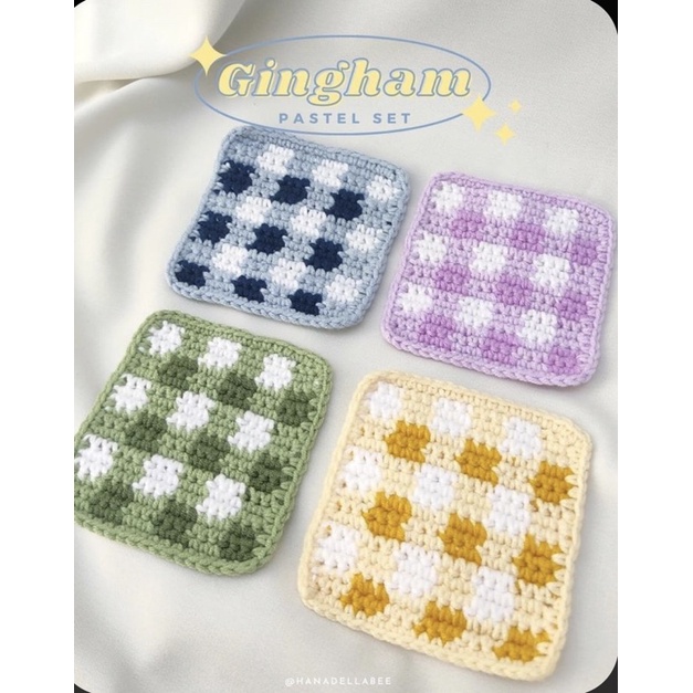 Miếng lót ly decor len handmade
