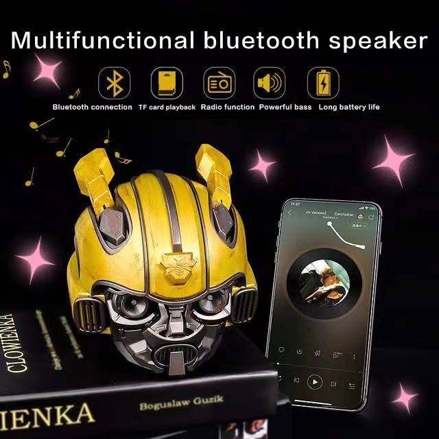 Bumblebee Bluetooth Audio Wireless phát lại loa hoạt hình LED đèn mắt sáng USB sạc Bluetooth kết nối điện thoại di động máy tính xe máy TF âm thanh thông minh TWS loa bluetooth Loa đa phương tiện