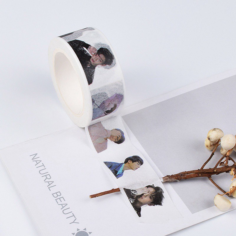 Cuộn băng dính METAGIO in hình nhóm nhạc BTS dễ thương