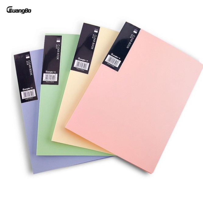 File lá đựng tài liệu A4 20/30/40/60 lá màu pastel Guangbo