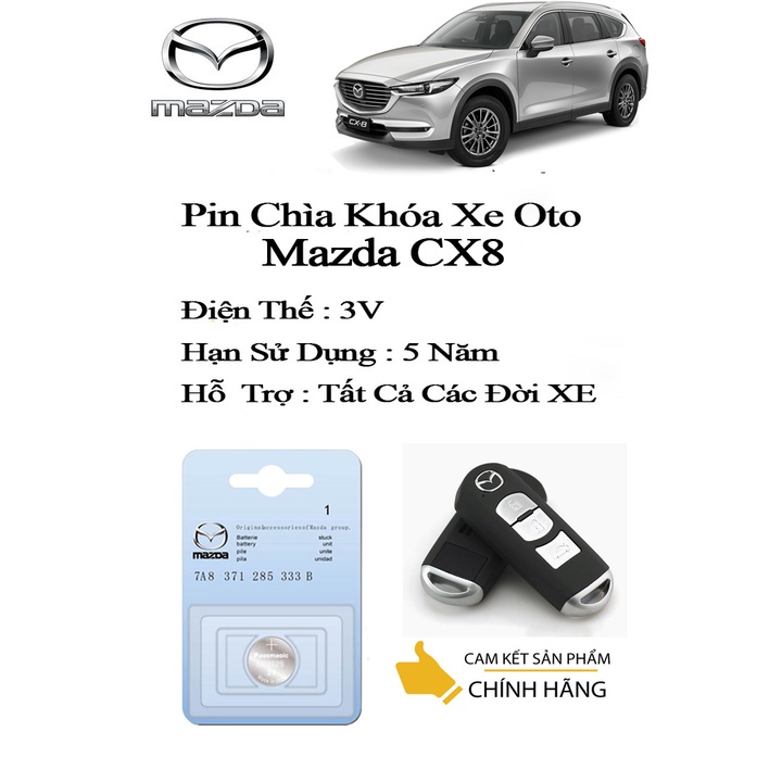 Pin chìa khóa ô tô Mazda Cx8 chính hãng Panasonic