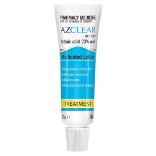 Kem giảm mụn AZClear giảm thâm mờ sẹo Action Medicated Treatment Lotion Azelaic Acid 20% 25g