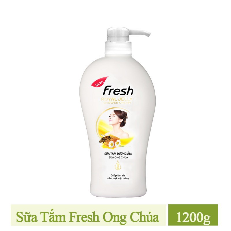 Sữa tắm dưỡng ẩm Fresh sữa ong chúa 1200g.