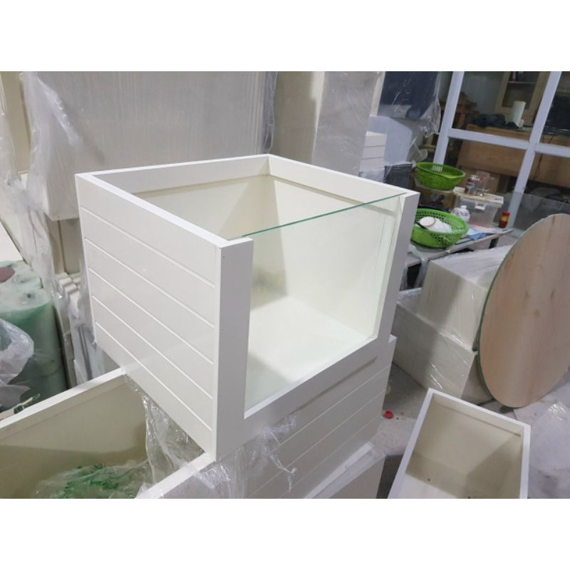 Bể cá mini ban công Nhựa 10 kt 40x30x30 một mặt kính  LAM KINH GARDEN