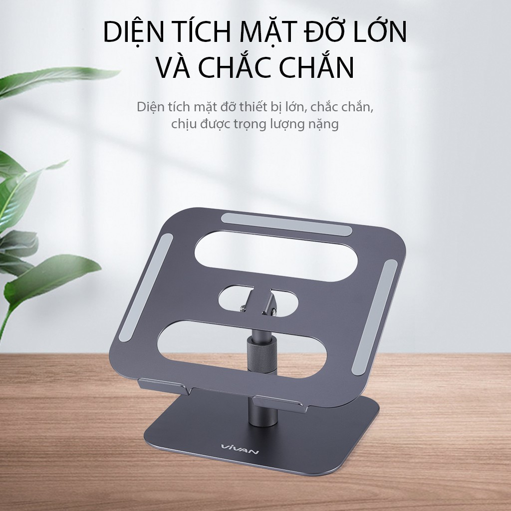 Giá Đỡ Máy Tính Tản Nhiệt Gấp Hợp Kim Nhôm VIVAN VLS03 13-17.3inche