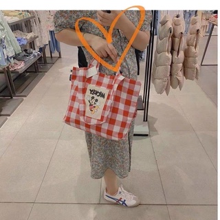 Túi kẻ caro đỏ ZARA
