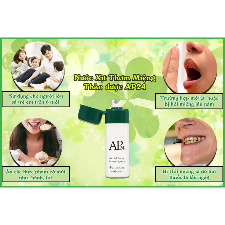Xịt Thơm Miệng AP24 Nuskin - Anti-Plaque Breath Spray - Cứu tinh cho khoang miệng của bạn