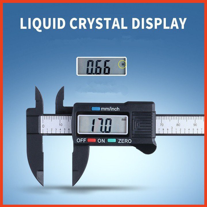 Thước Kẹp -Thước Cặp Điện Tử Đo Đường Kính Sợi Nhựa Carbon 150mm