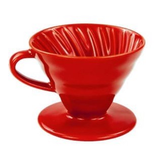 Phễu pha v60 sứ màu đỏ - mr. phin coffee